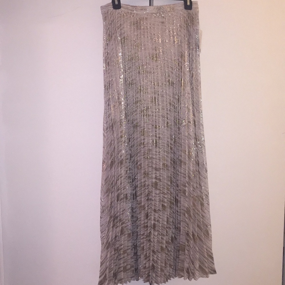 Moulinette Soeurs Accordian Skirt • Silver/Gold